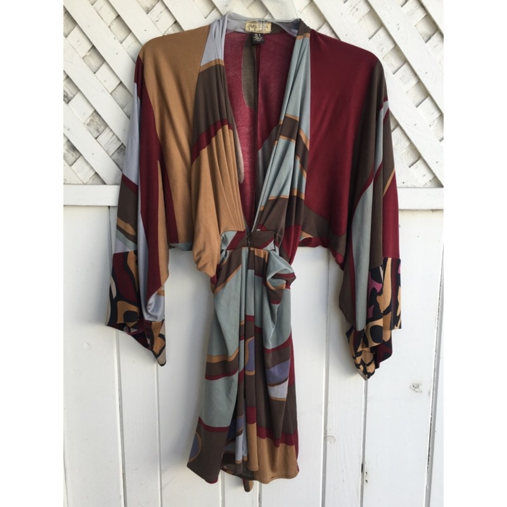 Silk Kimono Mini Dress 👘
